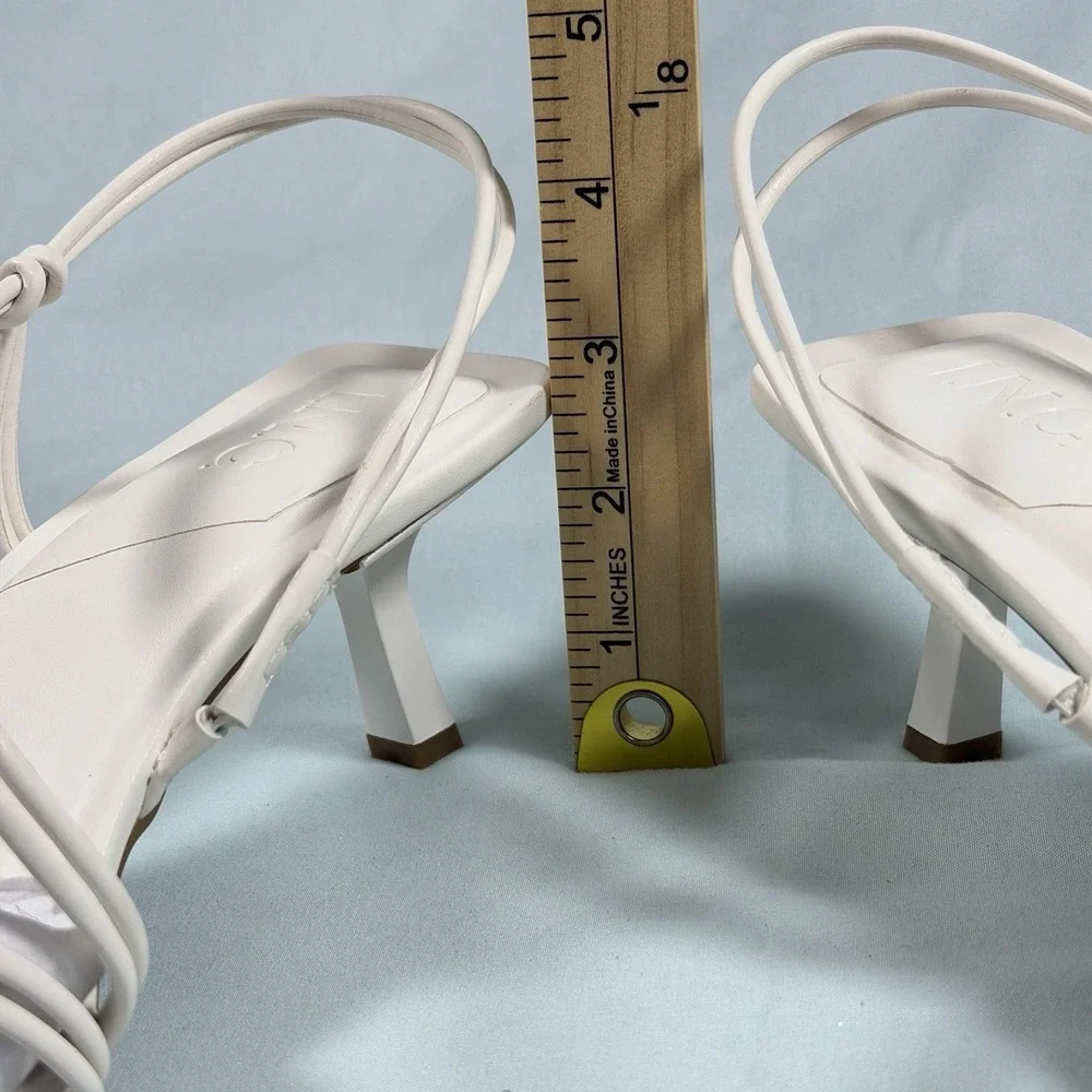 I.N.C. International Concepts  Size-9.5 M Women's Nahari Dress Sandals White
